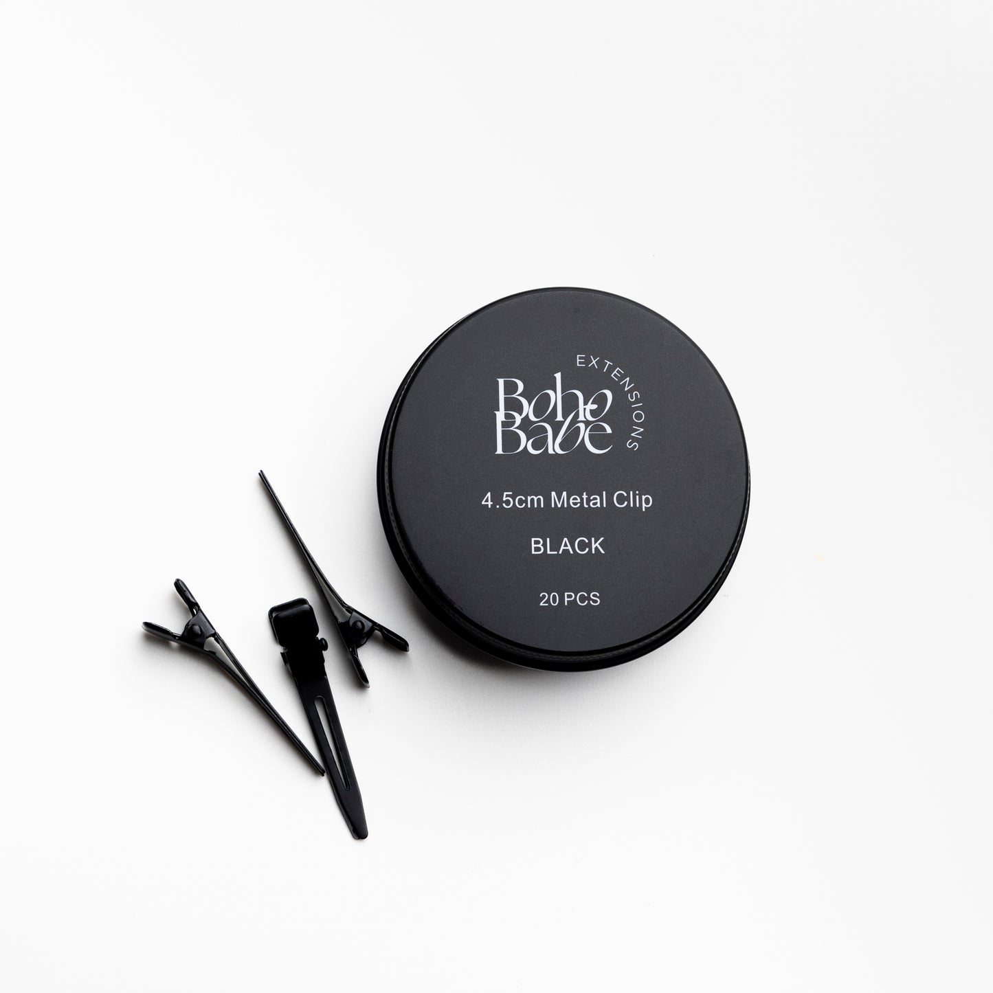 Abteilclips für Extensions – 4,5 cm Metallclips (20 Stück) | Rutschfest & professionell