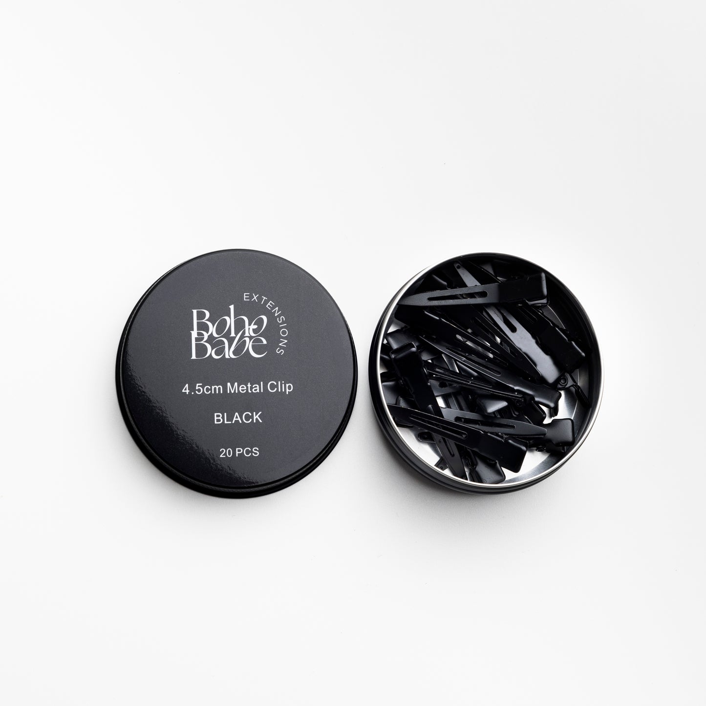 Abteilclips für Extensions – 4,5 cm Metallclips (20 Stück) | Rutschfest & professionell