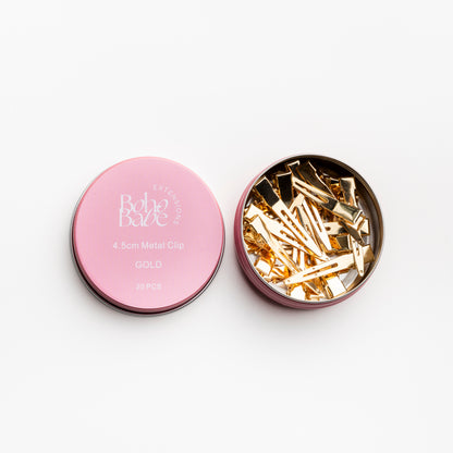 Abteilclips für Extensions – 4,5 cm Metallclips (20 Stück) | Rutschfest & professionell