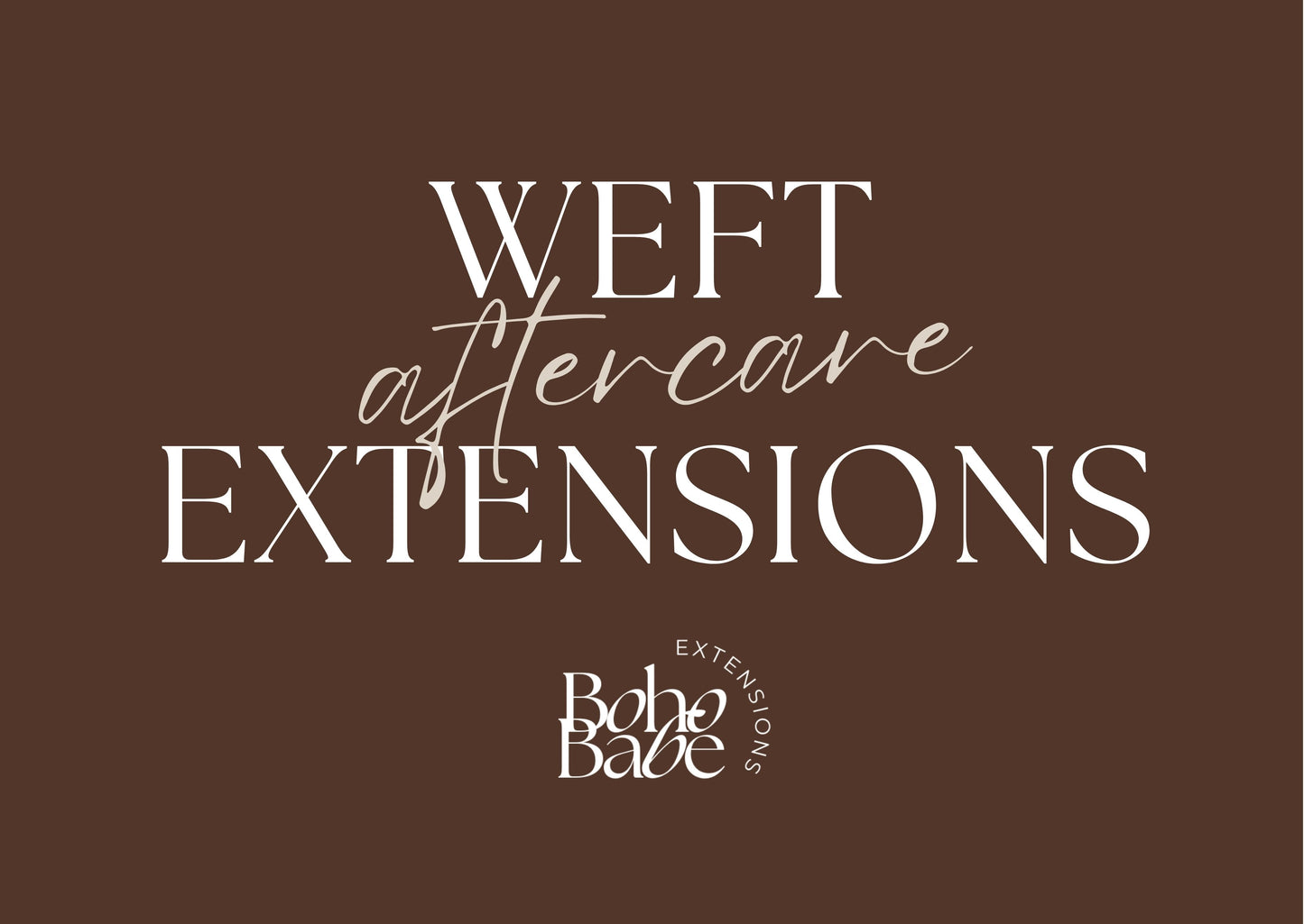 Extensions Aftercare Karte – Tressen Lifting